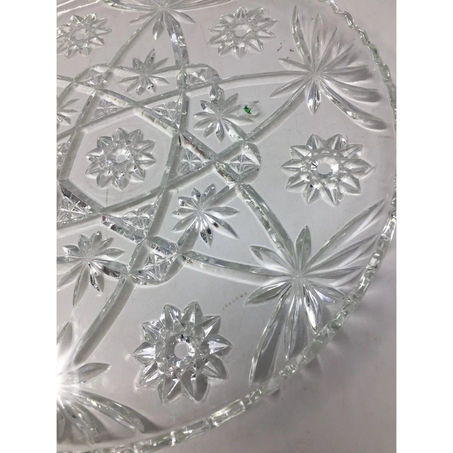 Vintage Anchor Hocking Clear Glass Large Round Party Serving Platter - A+ Stuff