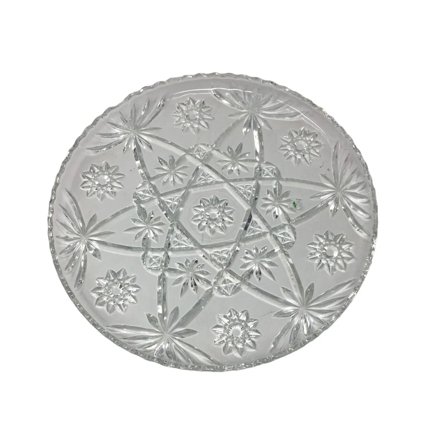 Vintage Anchor Hocking Clear Glass Large Round Party Serving Platter - A+ Stuff