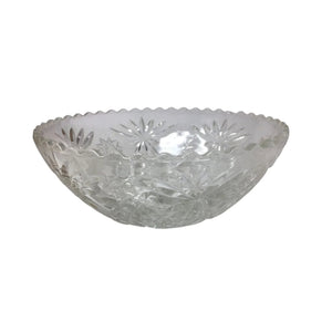 Vintage Anchor Hocking Large Round Clear Glass Bowl