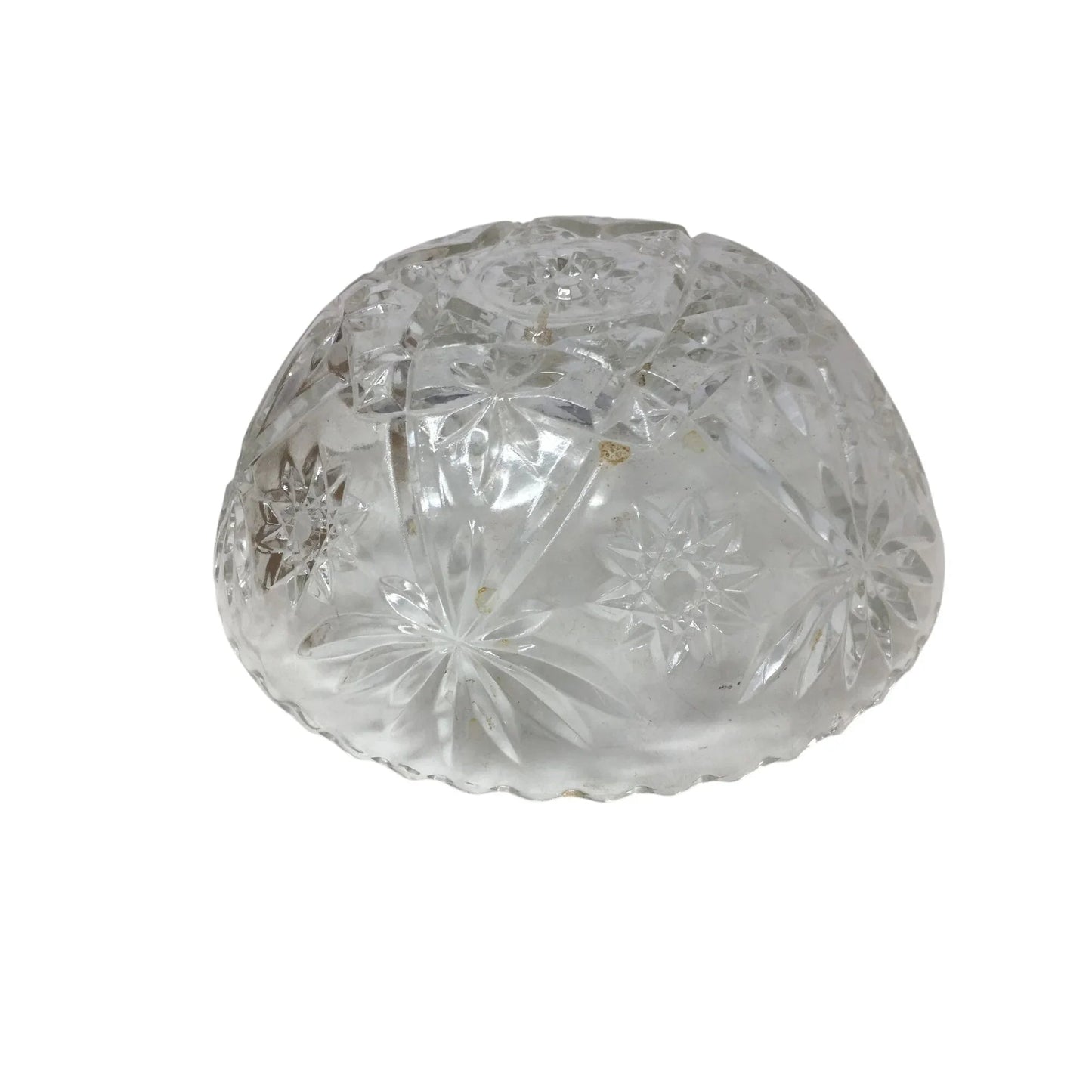 Vintage Anchor Hocking Large Round Clear Glass Bowl - A+ Stuff - Bowls - A+ Stuff
