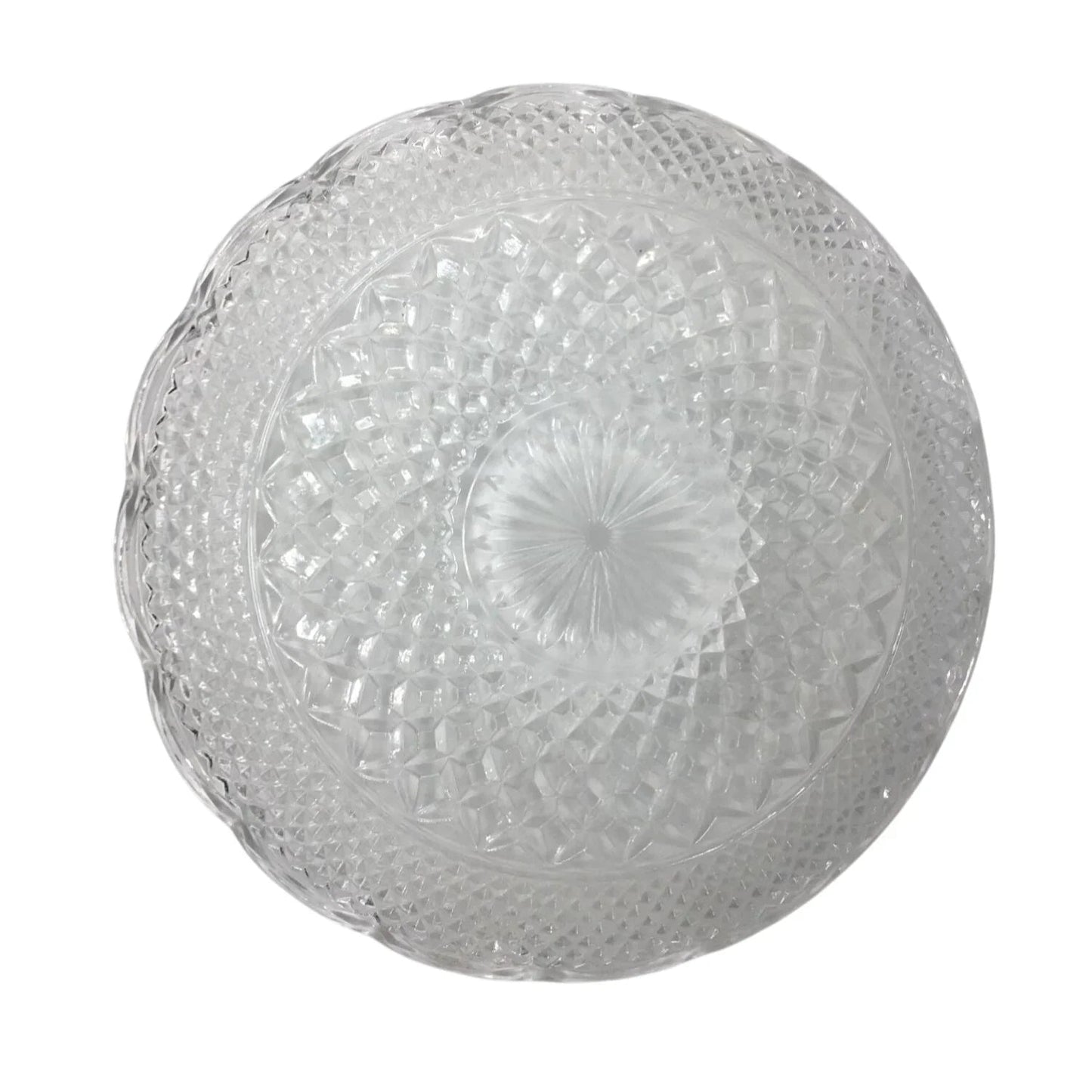 Vintage Anchor Hocking Wexford Clear Glass Round Serving Platter/Plate - A+ Stuff - Plates - A+ Stuff