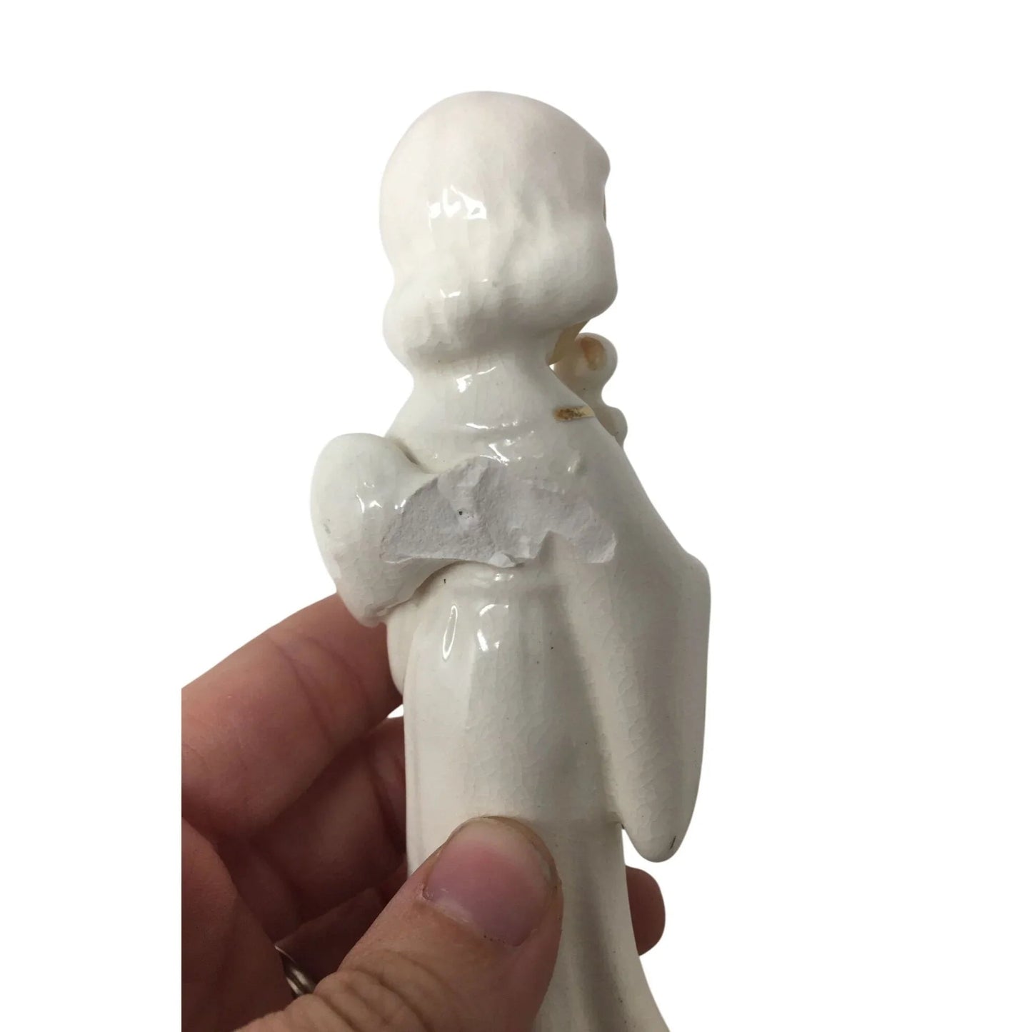 Vintage Angel Playing Instrument Ceramic Figurine - Made in Japan - A+ Stuff - Figurines - A+ Stuff