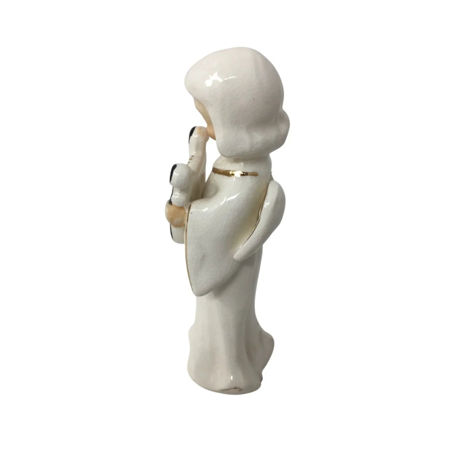 Vintage Angel Playing Instrument Ceramic Figurine - Made in Japan - A+ Stuff - Figurines - A+ Stuff