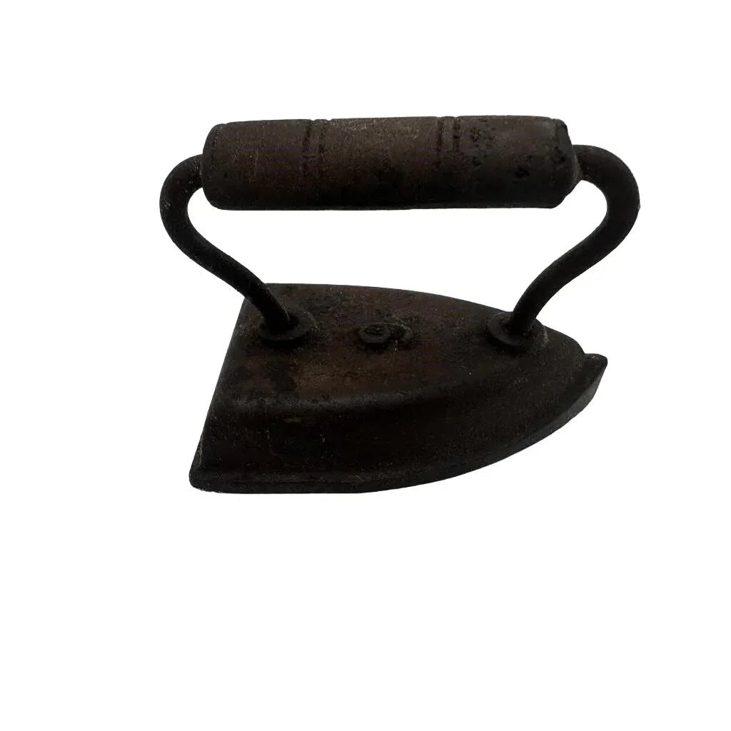 Vintage Antique Cast Iron Sad Irons (2) and Trivet - Simmons HDW Co. St. Louis - A+ Stuff