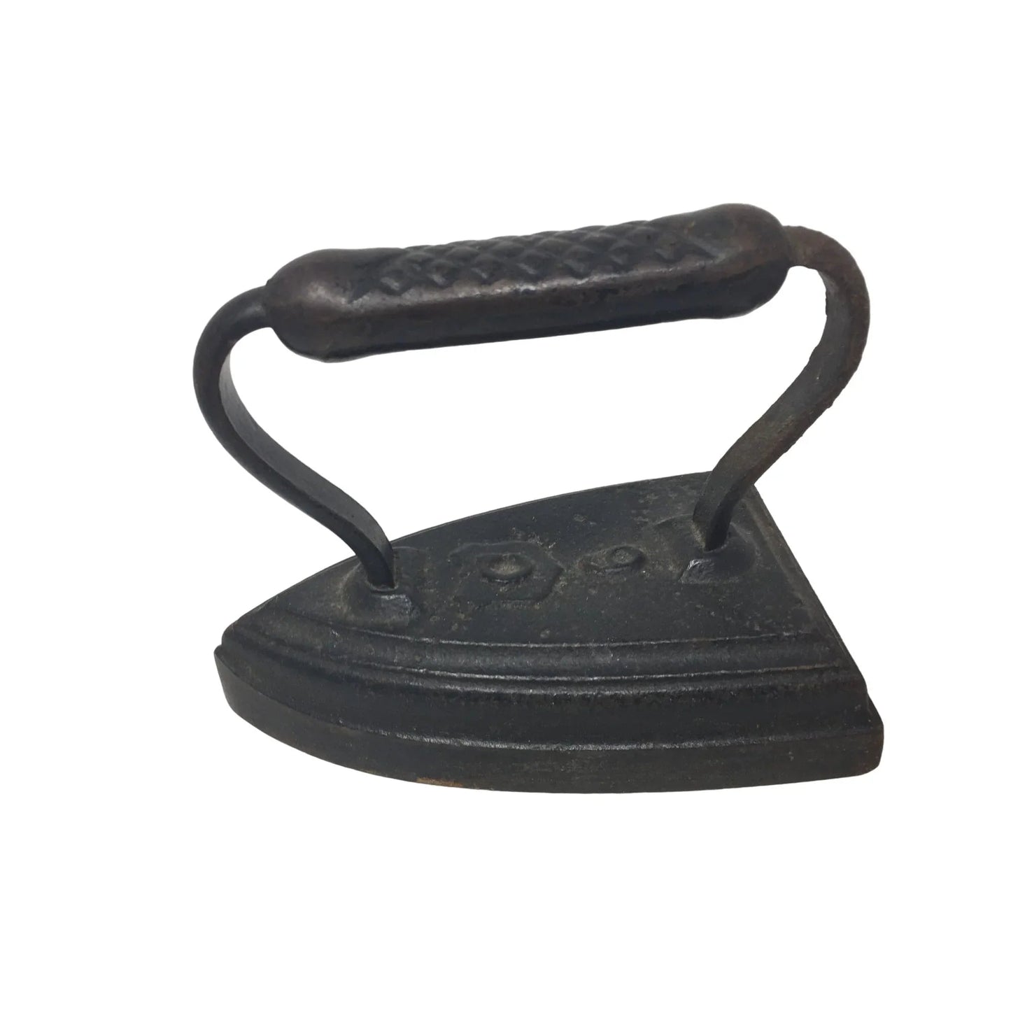 Vintage Antique Cast Iron Sad Irons (2) and Trivet - Simmons HDW Co. St. Louis - A+ Stuff