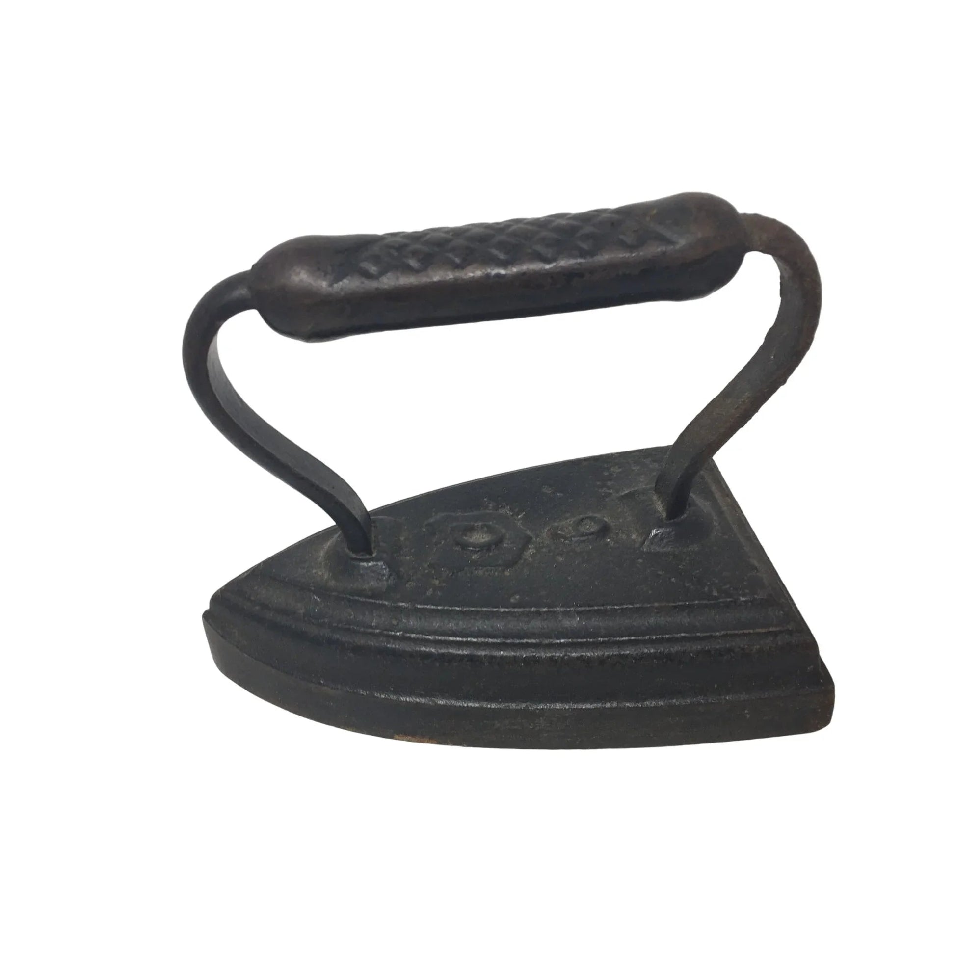 Vintage Antique Cast Iron Sad Irons (2) and Trivet - Simmons HDW Co. St. Louis - A+ Stuff