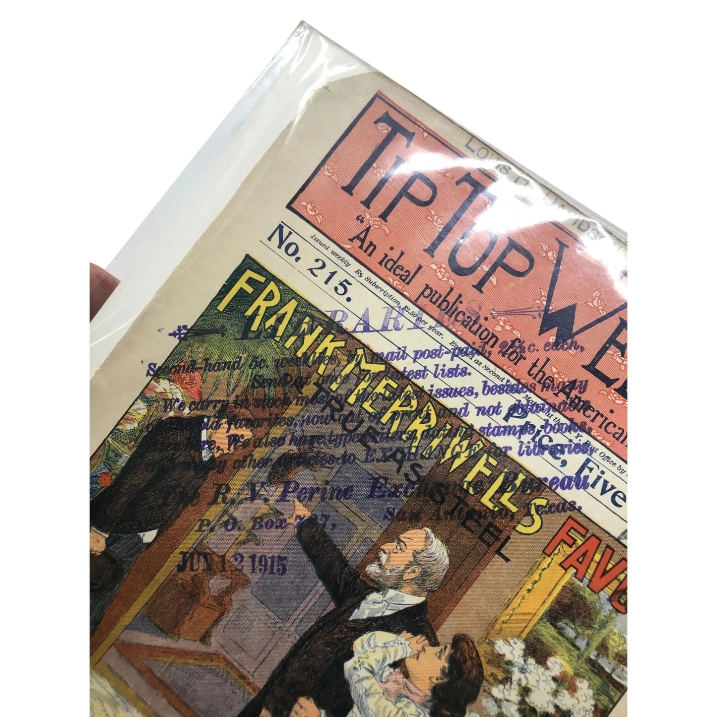 Vintage Antique Tip Top Weekly Magazine No 215 by Burt L. Standish - Tip Top Weekly - Magazines - A+ Stuff