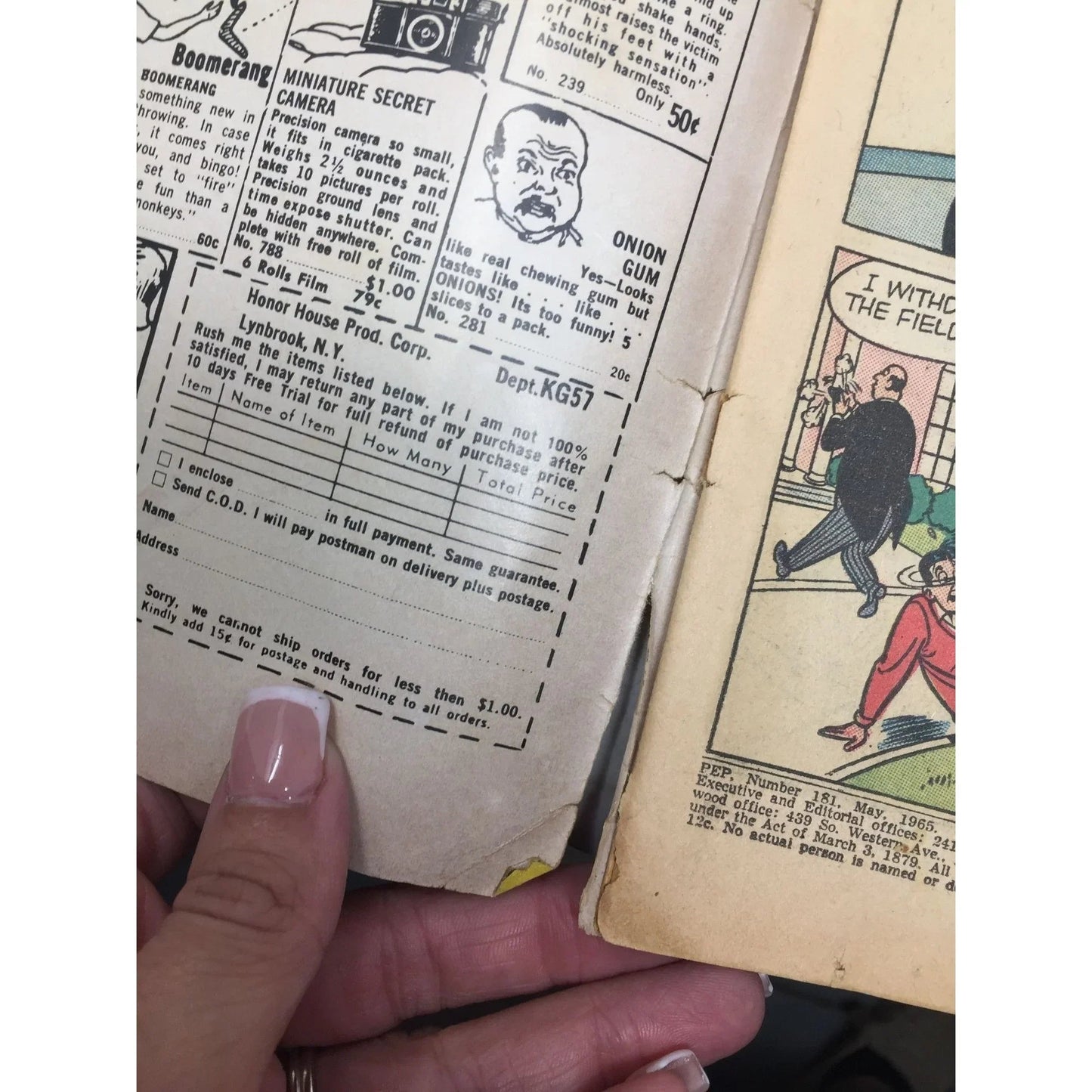 Vintage Archie Series ''PEP'' Comic Book (No 181 May) - A+ Stuff - comic books - A+ Stuff