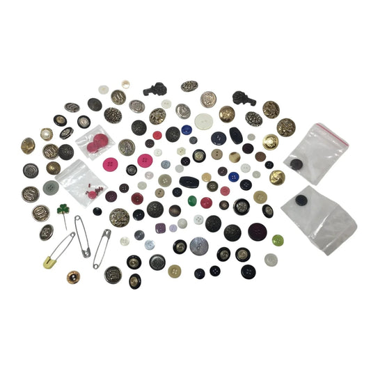 Vintage Assortment of Colorful Buttons and Pins - A+ Stuff - Arts and Crafts - A+ Stuff