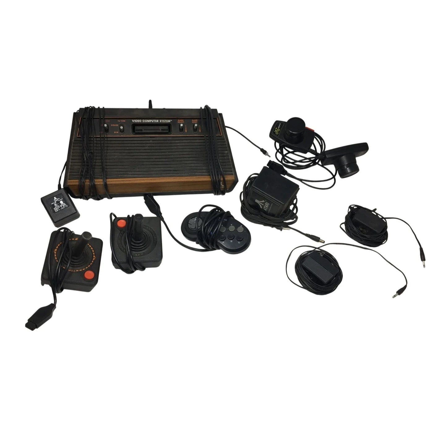 Vintage Atari Video Computer System Bundle with Power Supplies & Remotes - atari - Games - A+ Stuff