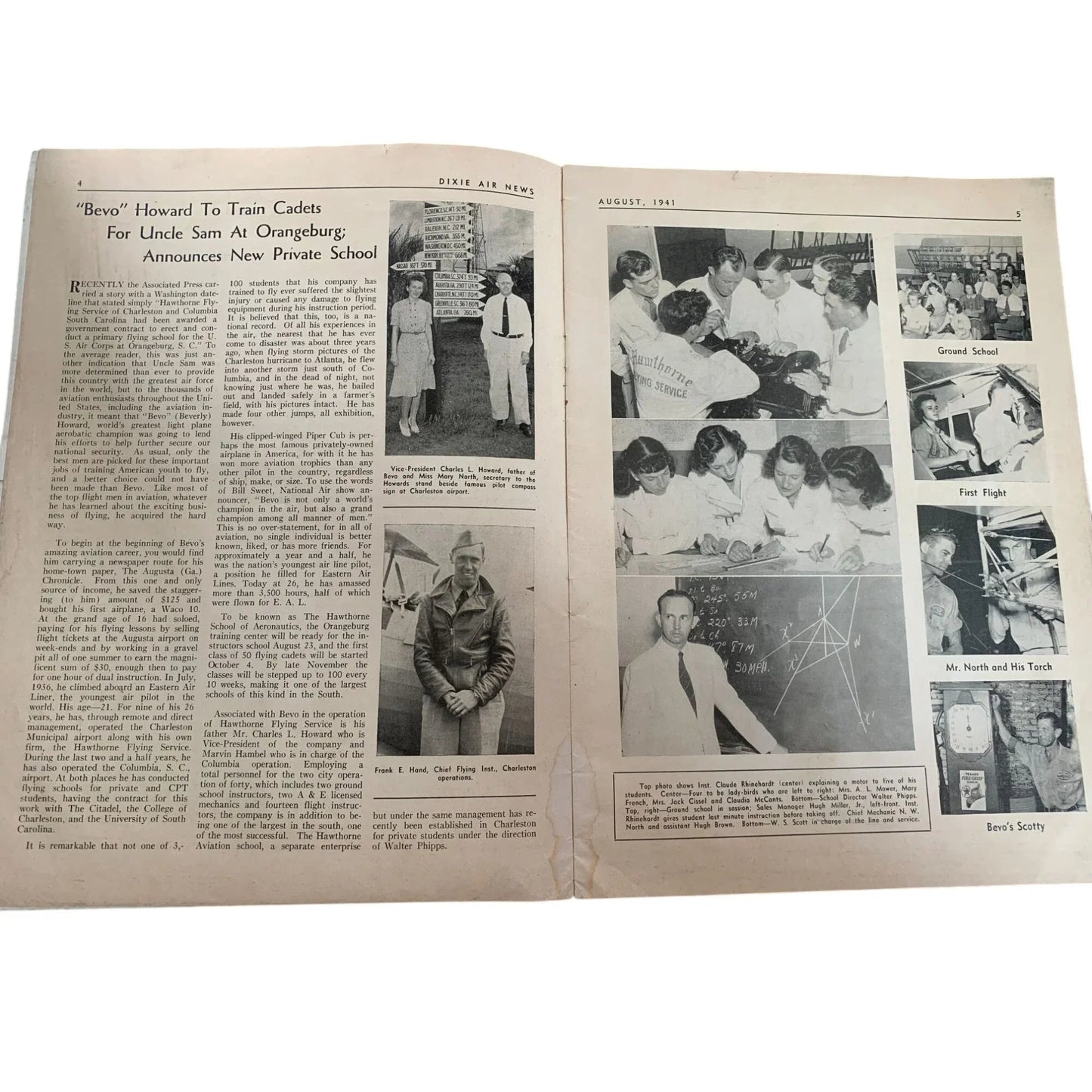 Vintage August 1941 Dixie Air News Covers Southern Aviation Magazine - A+ Stuff - vintage Magazine - A+ Stuff