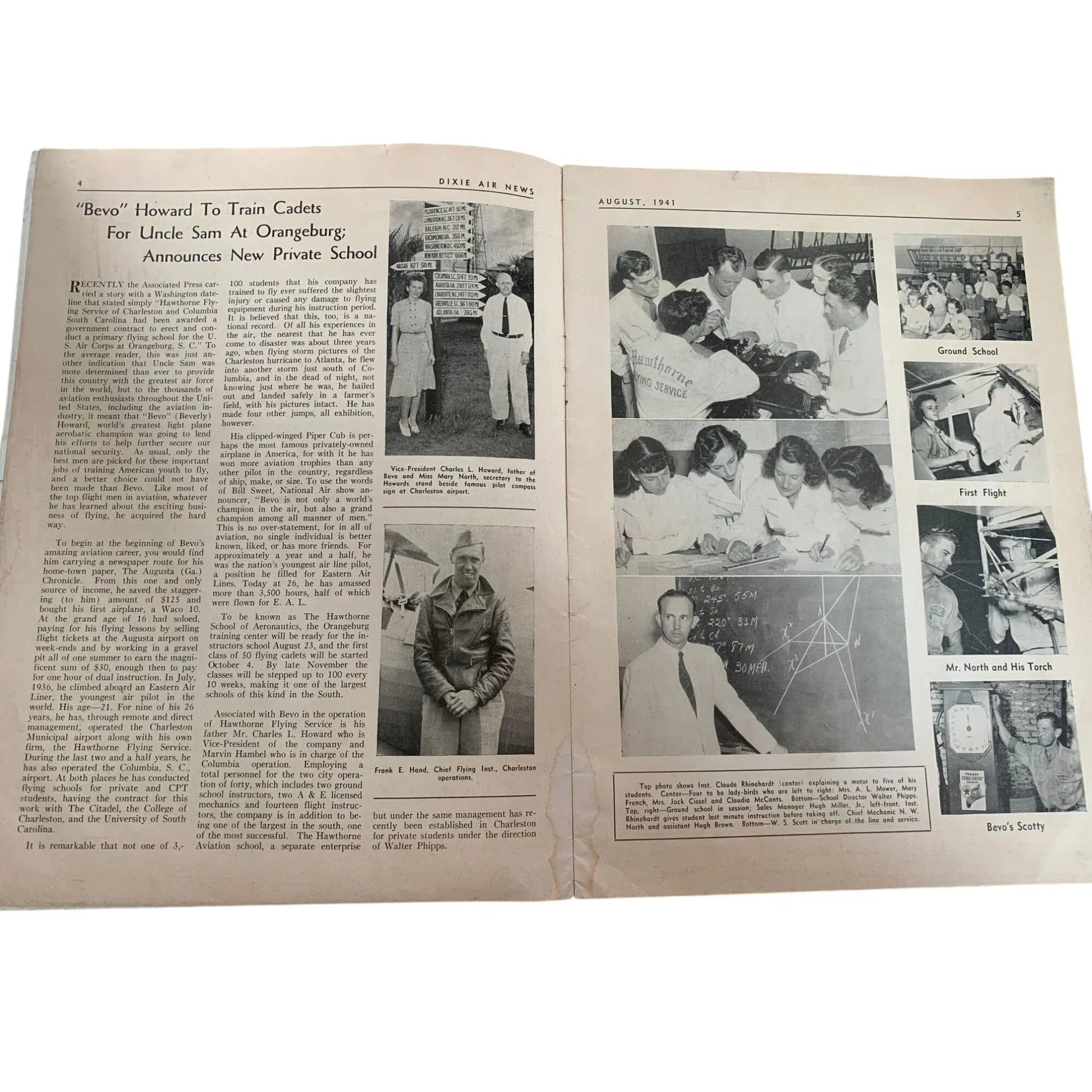 Vintage August 1941 Dixie Air News Covers Southern Aviation Magazine - A+ Stuff - vintage Magazine - A+ Stuff