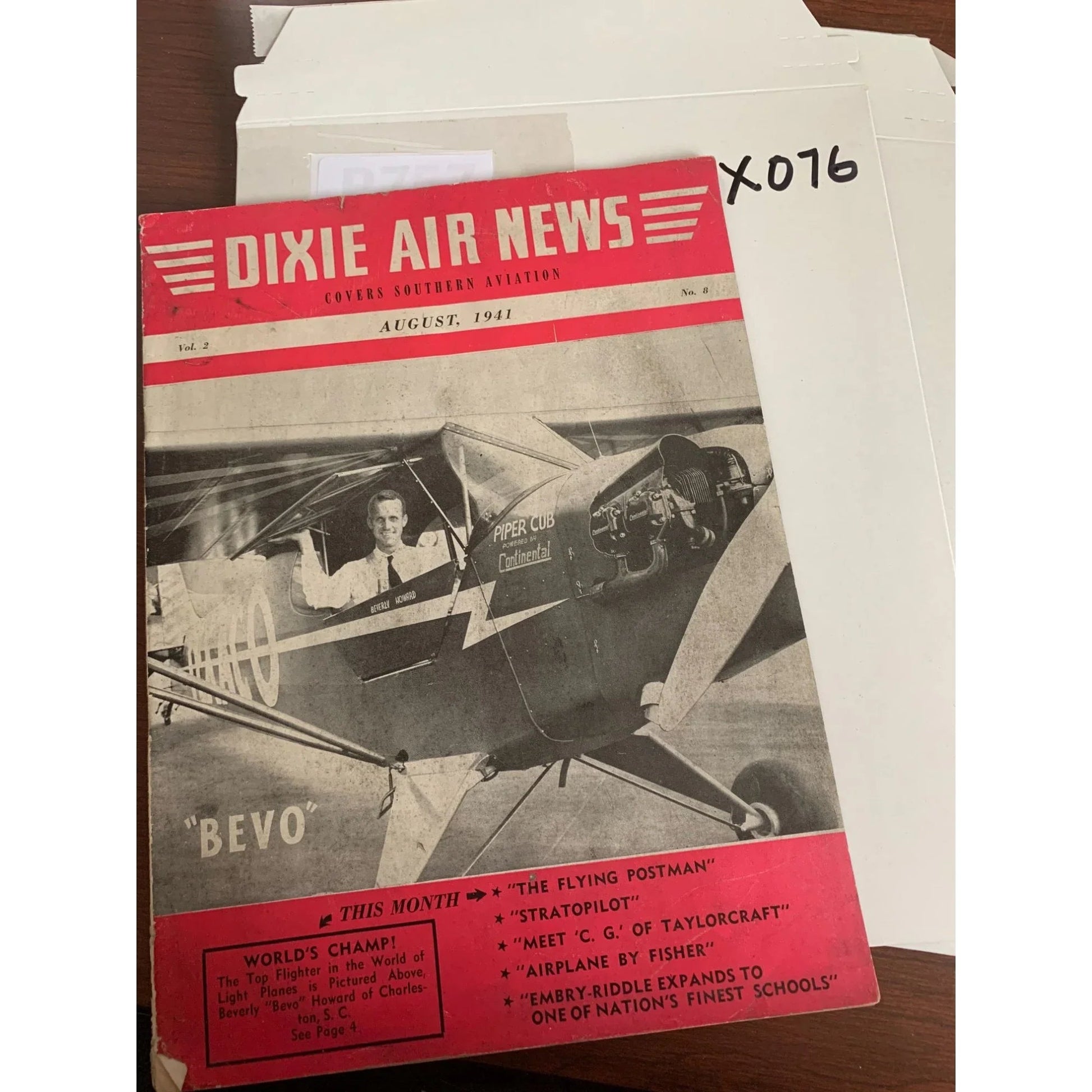 Vintage August 1941 Dixie Air News Covers Southern Aviation Magazine - A+ Stuff - vintage Magazine - A+ Stuff