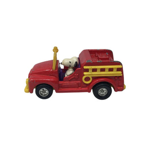 Vintage AVIVA 1958 Snoopy Fire Truck- Red/Yellow