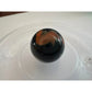 VINTAGE BLACK SHOOTER MARBLES WITH WHITE, YELLOW AND ORANGE SWIRLS - A+ Stuff - Collectibles - A+ Stuff
