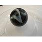 VINTAGE BLACK SHOOTER MARBLES WITH WHITE, YELLOW AND ORANGE SWIRLS - A+ Stuff - Collectibles - A+ Stuff