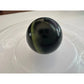 VINTAGE BLACK SHOOTER MARBLES WITH WHITE, YELLOW AND ORANGE SWIRLS - A+ Stuff - Collectibles - A+ Stuff