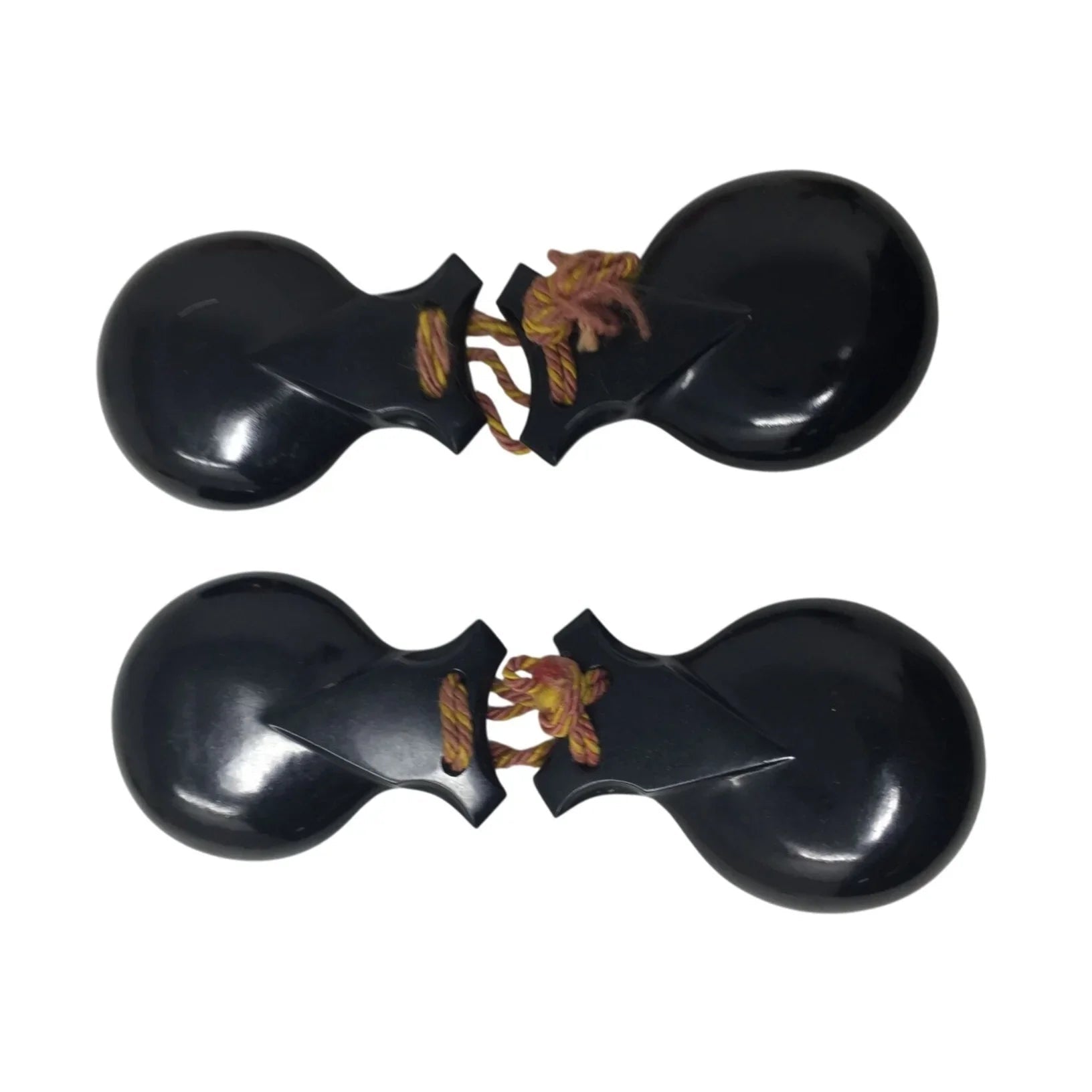 Vintage Black Spanish Castanets (2) - A+ Stuff - Collectibles - A+ Stuff