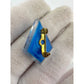 Vintage Blue Diamond Shaped Bowling 500 Award Pin - A+ Stuff - pin - A+ Stuff