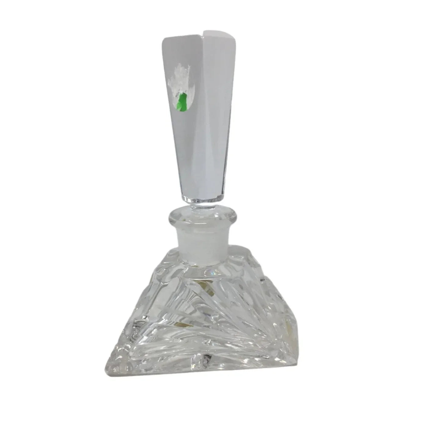 Vintage Bohemia Czech Republic Hand Cut Crystal Perfume Bottle With Stopper - A+ Stuff - Perfume & Cologne - A+ Stuff