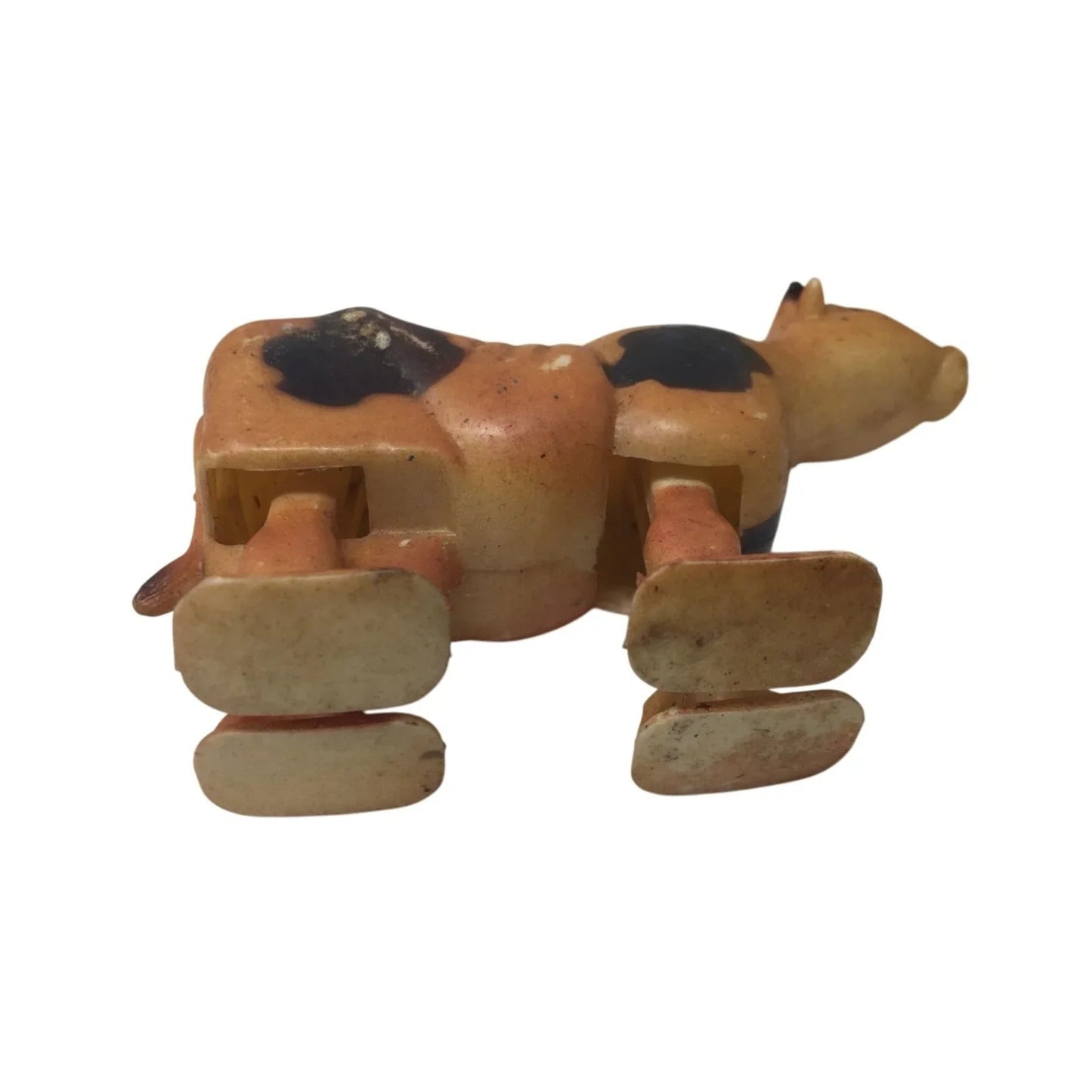 Vintage Bossy The Cow Walking Plastic Cow Farm Animal - A+ Stuff - Toys - A+ Stuff