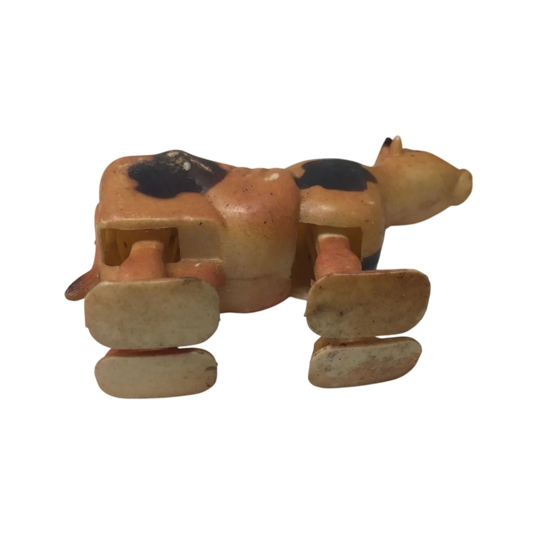 Vintage Bossy The Cow Walking Plastic Cow Farm Animal - A+ Stuff - Toys - A+ Stuff