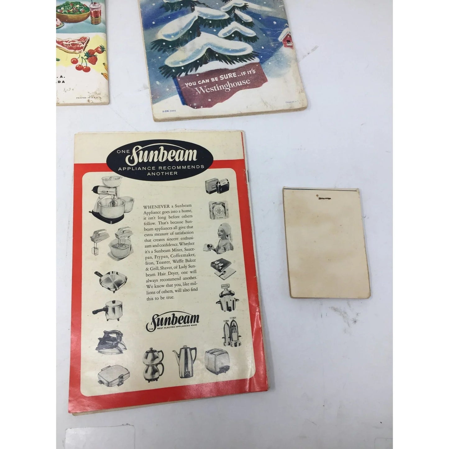 Vintage Brochures/Guides - Sunbeam, Lather Leaves, Westinghouse Refrigerators - A+ Stuff - Books - A+ Stuff