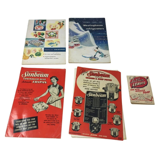 Vintage Brochures/Guides - Sunbeam, Lather Leaves, Westinghouse Refrigerators - A+ Stuff - Books - A+ Stuff