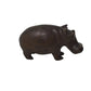 Vintage Brown Hippopotamus Hand Carved Wooden Figurine - A+ Stuff - Figurines - A+ Stuff