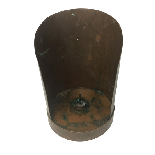 Vintage Brown Metal Primitive Candle Holder with Handle - A+ Stuff - Candle Holders - A+ Stuff