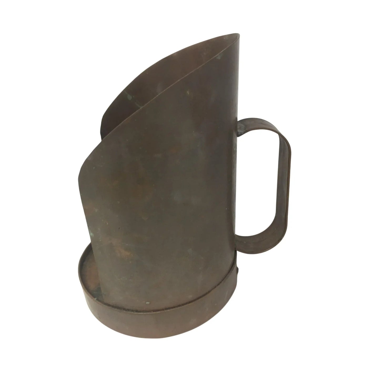Vintage Brown Metal Primitive Candle Holder with Handle - A+ Stuff - Candle Holders - A+ Stuff