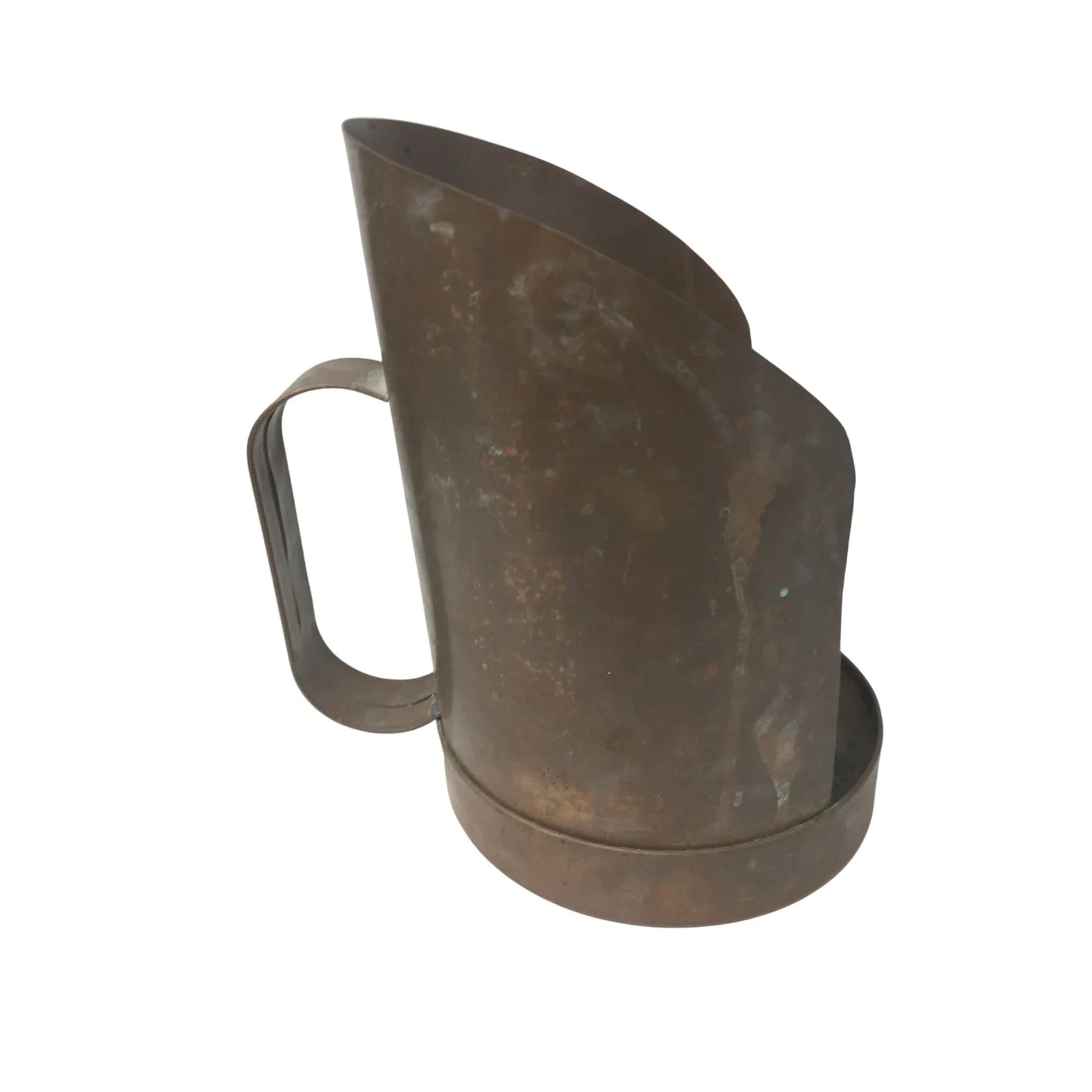 Vintage Brown Metal Primitive Candle Holder with Handle - A+ Stuff - Candle Holders - A+ Stuff