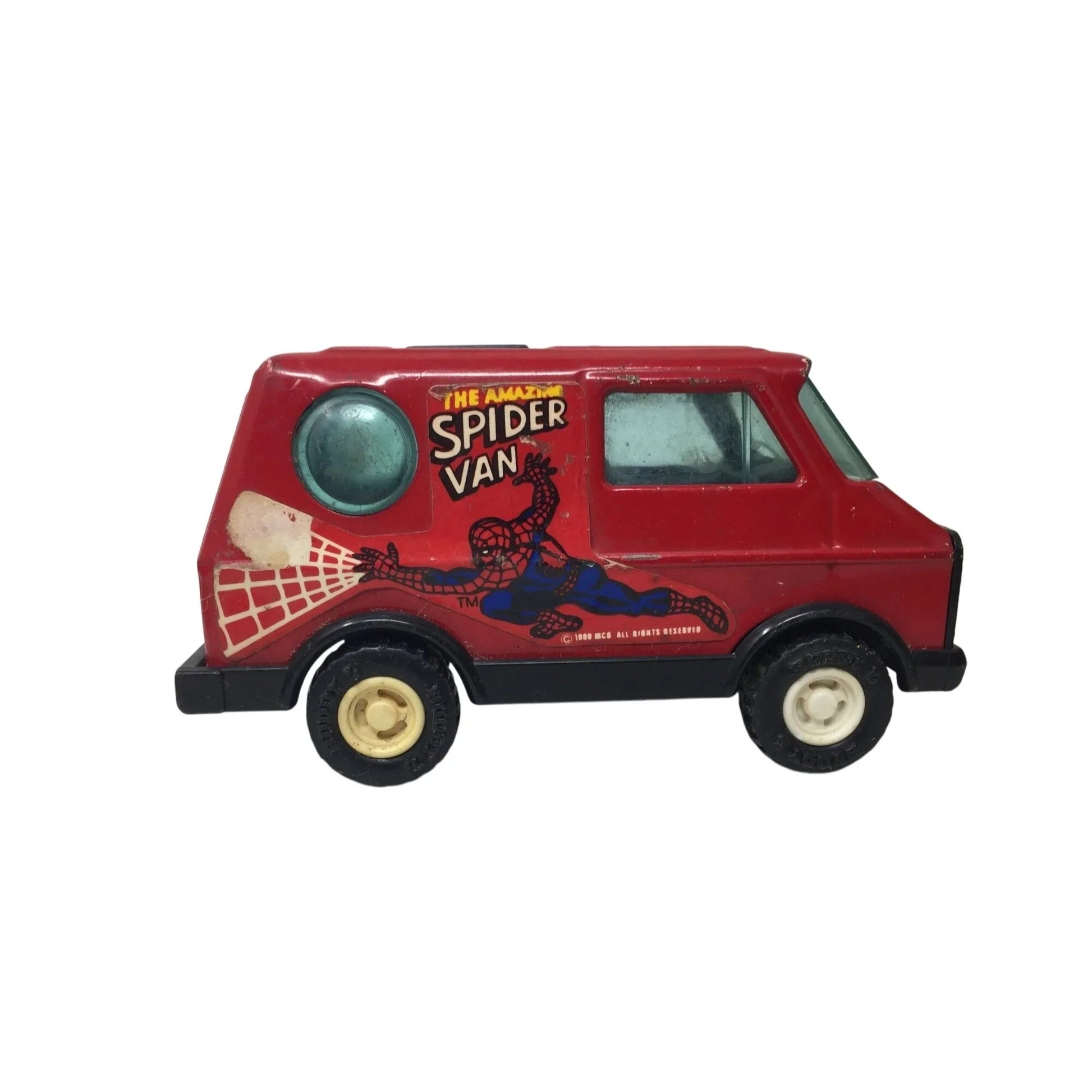 Vintage Buddy L The Amazing Spider Van Toy Vehicle with Spiderman on Each Side - buddy l - Toy Cars - A+ Stuff