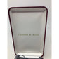 Vintage Camrose & Kross Gold Tone Red Gemstone Cross Necklace in Original Box/Case - A+ Stuff