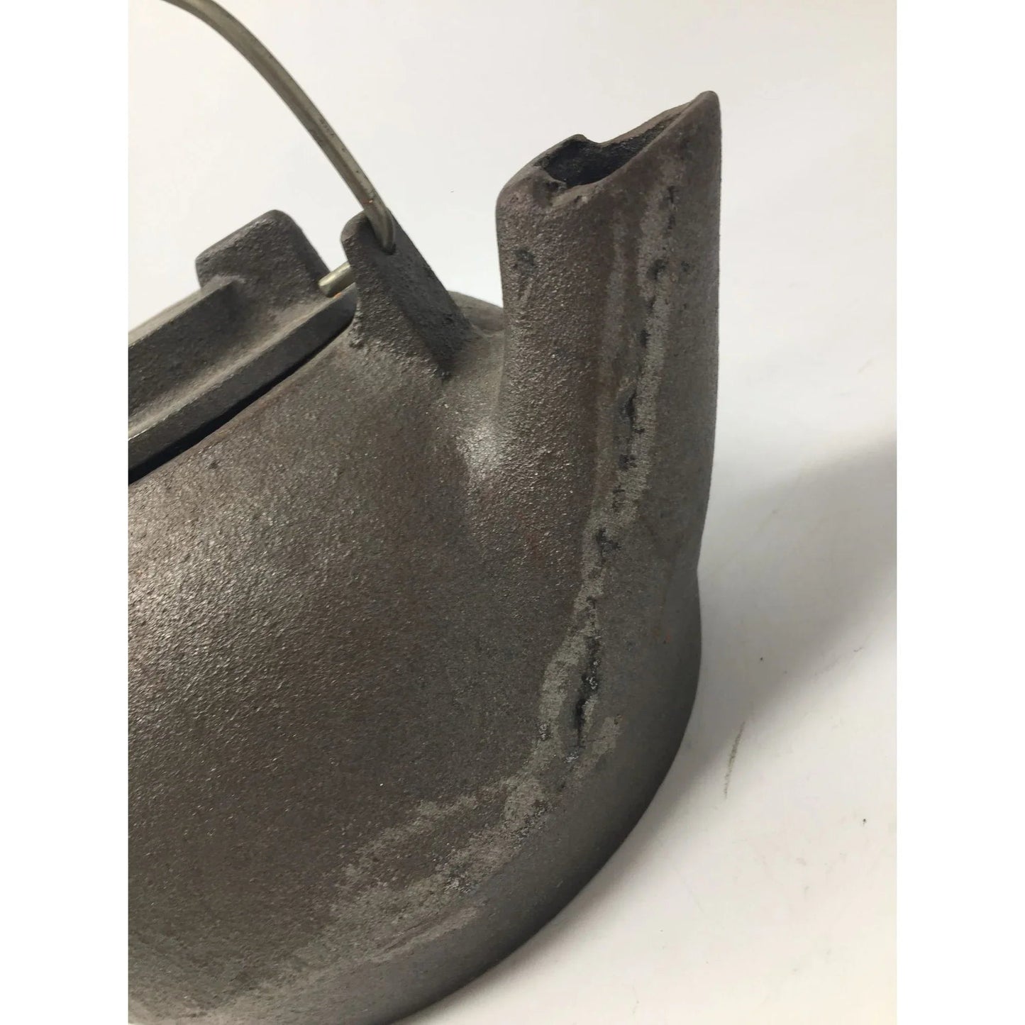 Vintage Cast Iron Teapot/Tea Kettle with Swivel Lid and Metal Silver Handle - A+ Stuff - Coffee Servers & Tea Pots - A+ Stuff