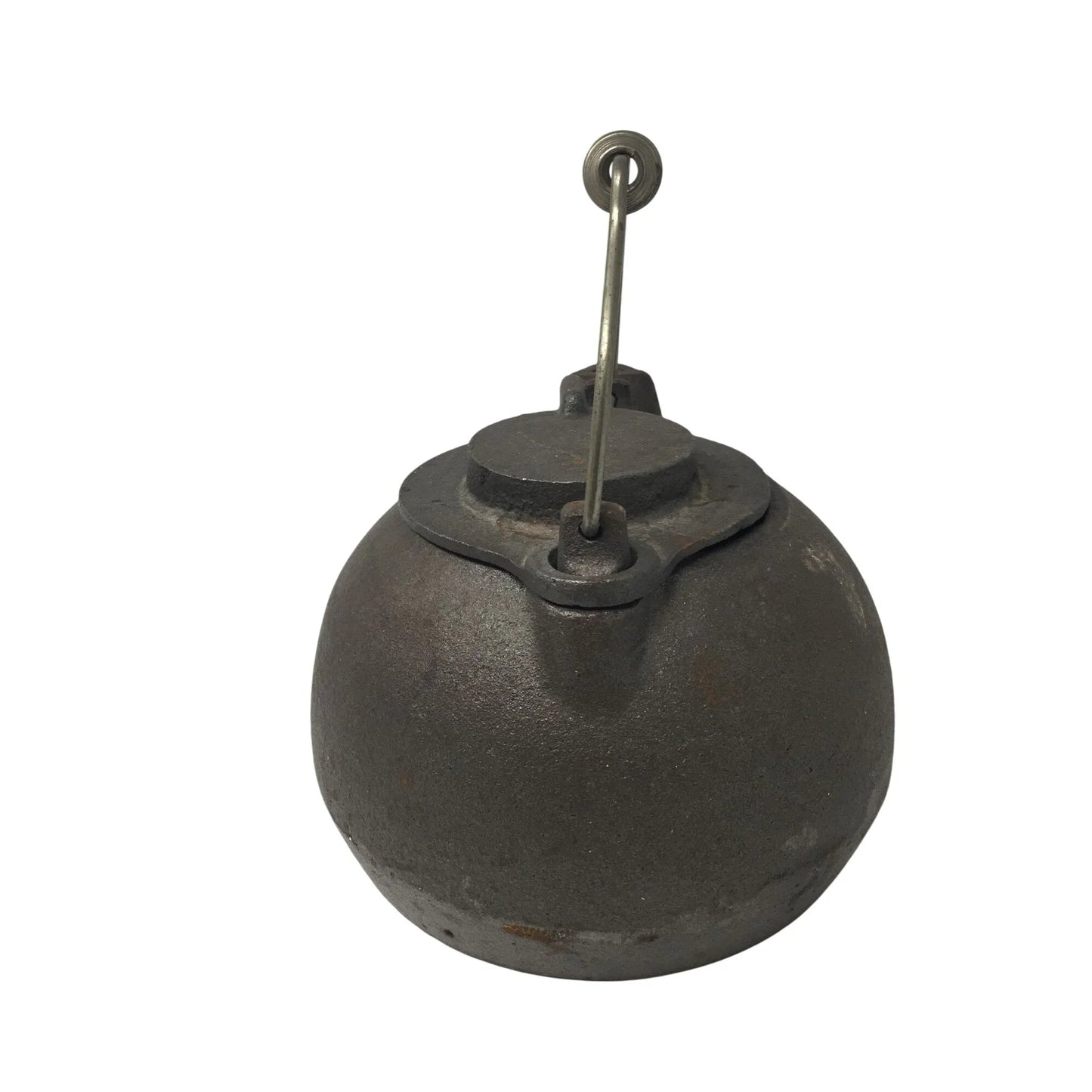 Vintage Cast Iron Teapot/Tea Kettle with Swivel Lid and Metal Silver Handle - A+ Stuff - Coffee Servers & Tea Pots - A+ Stuff
