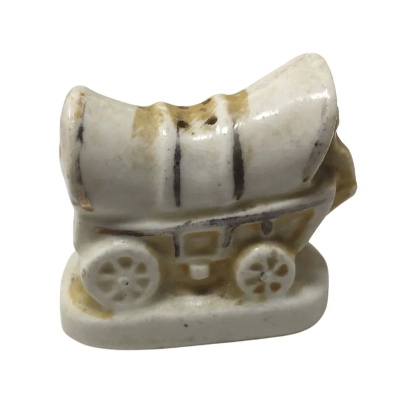 Vintage Ceramic 1950s Covered Wagon Salt/Pepper Shaker (1) - A+ Stuff - Salt & Pepper Shakers - A+ Stuff