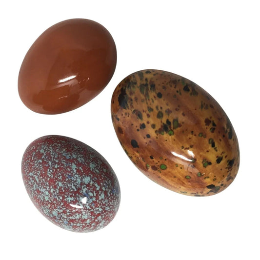 Vintage Ceramic Colorful Speckled Easter Eggs (3) - A+ Stuff - Seasonal & Holiday Decorations - A+ Stuff