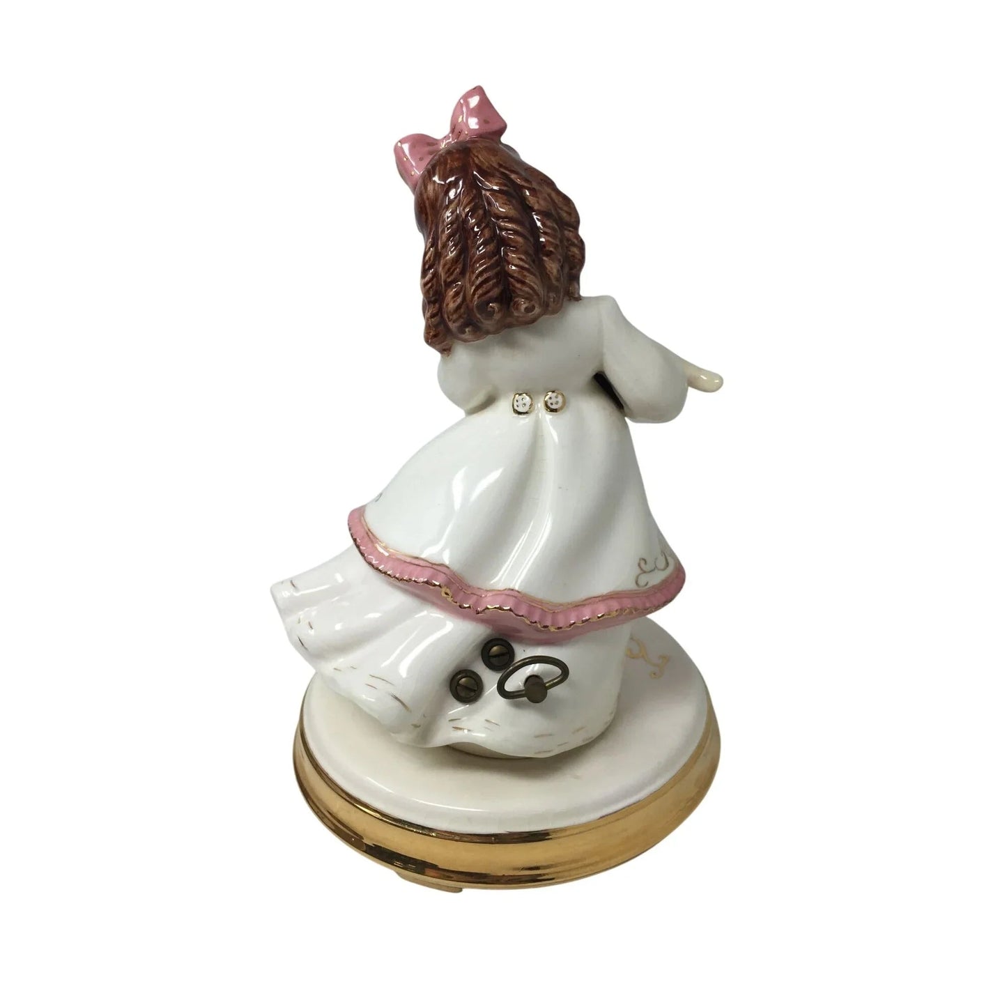 Vintage Ceramic Girl Dancing with Baby Music Box - A+ Stuff - Collectibles - A+ Stuff