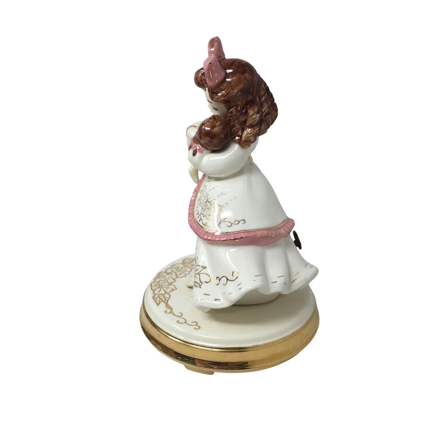 Vintage Ceramic Girl Dancing with Baby Music Box - A+ Stuff - Collectibles - A+ Stuff