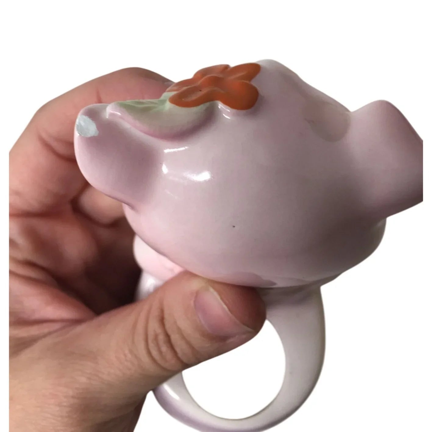 Vintage Ceramic Pink Pig Figurine with Planter/Vase attached to the back - A+ Stuff - Vaes or Planter - A+ Stuff