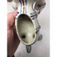 Vintage Ceramic Plaid Puppy Dog Planter/Pot - A+ Stuff - Vaes or Planter - A+ Stuff