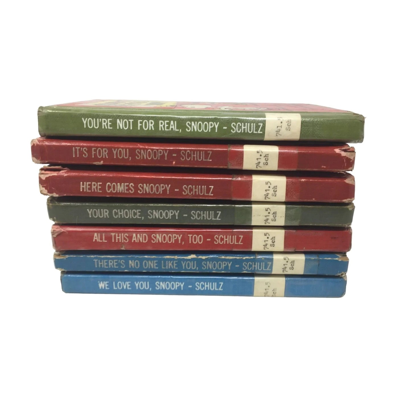 Vintage Charlie Brown Snoopy Peanuts Hardcover Books (7) by Charles Schulz - A+ Stuff