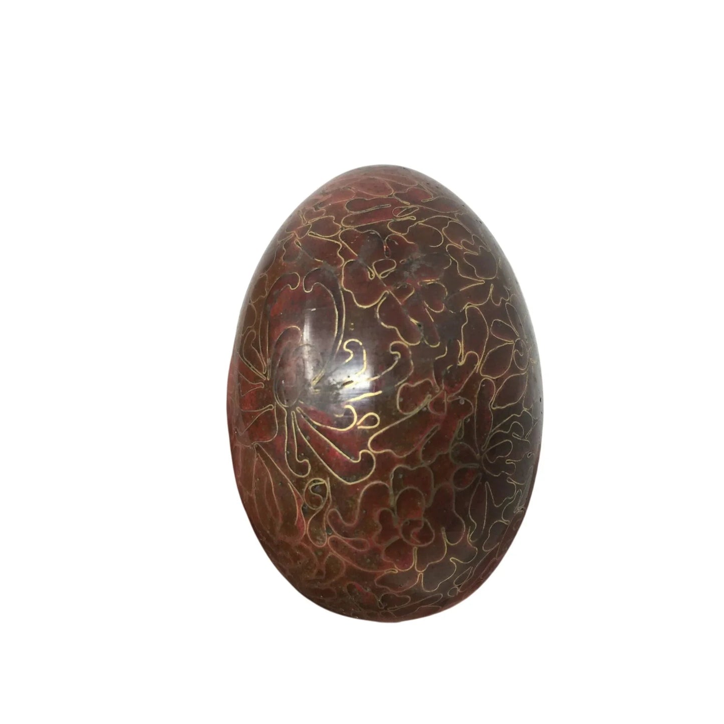 Vintage Chinese Cloisonne Egg with Flowers on it - A+ Stuff - Seasonal & Holiday Decorations - A+ Stuff