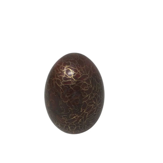 Vintage Chinese Cloisonne Egg with Flowers on it - A+ Stuff - Seasonal & Holiday Decorations - A+ Stuff