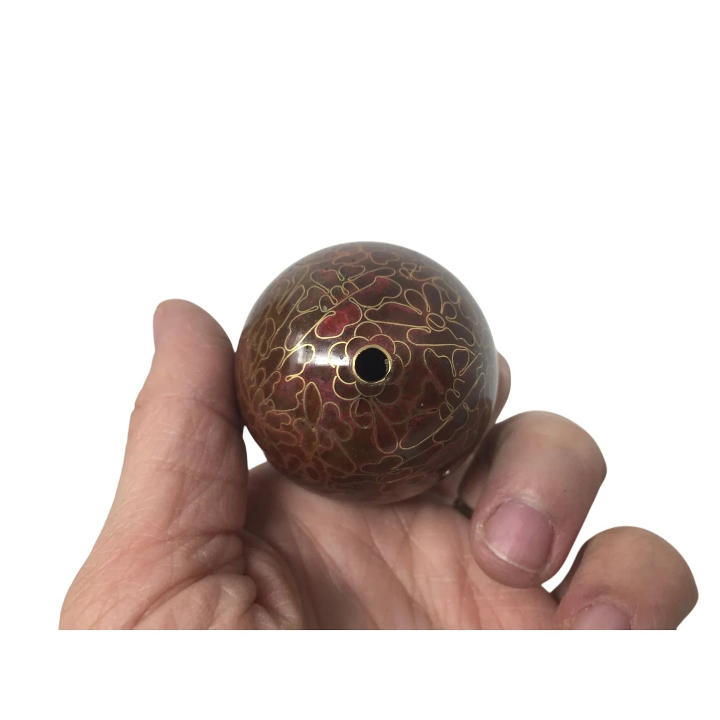 Vintage Chinese Cloisonne Egg with Flowers on it - A+ Stuff - Seasonal & Holiday Decorations - A+ Stuff