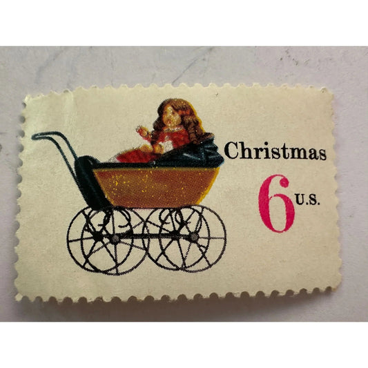 VINTAGE CHRISTMAS 6 CENT POSTAGE STAMP - A+ Stuff - Stamp - A+ Stuff