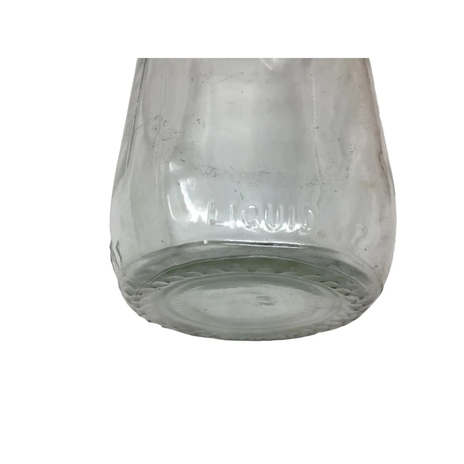 Vintage Clear Glass 1 Quart Milk Jug/Bottle (25 78 on the bottom) - A+ Stuff