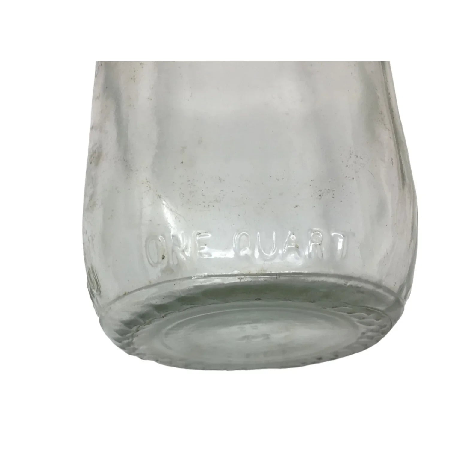 Vintage Clear Glass 1 Quart Milk Jug/Bottle (25 78 on the bottom) - A+ Stuff