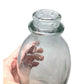 Vintage Clear Glass 1 Quart Milk Jug/Bottle (25 80 on the bottom) - unbranded - Milk Jar - A+ Stuff